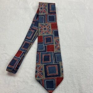 T.K.S. Fir Nordstrom Geometric Silk Tie EUC